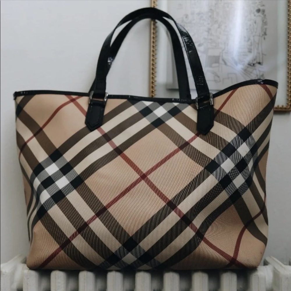 XL Burberry Nova Check Tote
